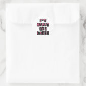 I'm happy you exist ronde sticker (Tas)
