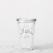 I'm Hare For It Punny Bunny Encouraging Acryl Drinkbeker (Achterkant)