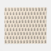 I'm Hare For It Punny Bunny Encouraging Fleece Deken (Voorkant (Horizontaal))