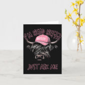 I'm Head Heffa Just Ask Me Bossy Highland Cow Base Kaart (Gele Bloem)