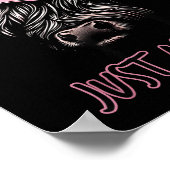 I'm Head Heffa Just Ask Me Bossy Highland Cow Base Poster (Hoek)