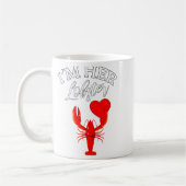 Im Her Lobster Heart Couple Matching Gift Valentin Koffiemok (Links)
