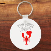 Im Her Lobster Heart Couple Matching Gift Valentin Sleutelhanger (Voorkant)