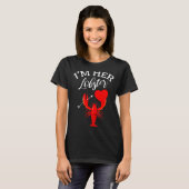Im Her Lobster Heart Couple Matching Gift Valentin T-shirt (Voorkant volledig)