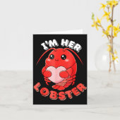 I'm Her Lobster Matching Couple Valentine's Day Wo Kaart (Gele Bloem)