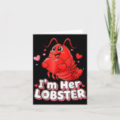 I'm Her Lobster Matching Couple Valentine's Day Wo Kaart (Voorkant)