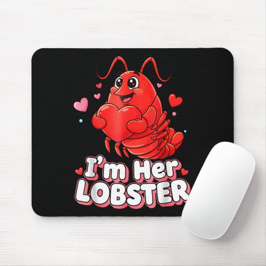 I'm Her Lobster Matching Couple Valentine's Day Wo Muismat (Met muis)
