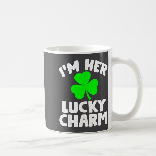 I'm Her Lucky Charm Funny Couples St Patrick's Day Koffiemok (Rechts)