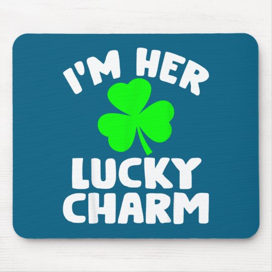 I'm Her Lucky Charm Funny Couples St Patrick's Day Muismat (Voorkant)