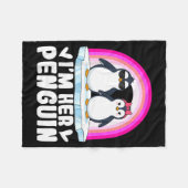 I'm Her Penguin Matching Couple Valentine Love Hea Fleece Deken (Voorkant (Horizontaal))