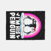 I'm Her Penguin Matching Couple Valentine Love Hea Fleece Deken (Voorkant (Horizontaal))