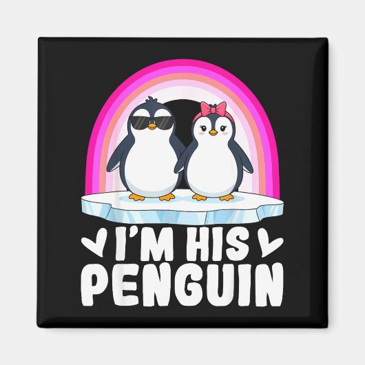 I'm Her Penguin Matching Couple Valentine Love Hea Magneet (Voorkant)