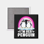 I'm Her Penguin Matching Couple Valentine Love Hea Magneet (Voorkant / Achterkant)