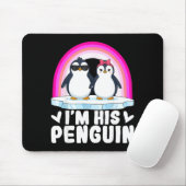I'm Her Penguin Matching Couple Valentine Love Hea Muismat (Met muis)