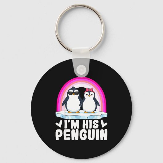 I'm Her Penguin Matching Couple Valentine Love Hea Sleutelhanger (Voorkant)