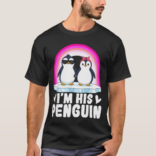 I'm Her Penguin Matching Couple Valentine Love Hea T-shirt (Voorkant)