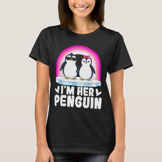 I'm Her Penguin Matching Couple Valentine Love Hea T-shirt (Voorkant)