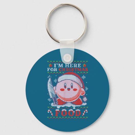 I'm Here For Christmas Food  Sleutelhanger (Voorkant)
