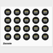 Im Here For The Deviled Eggs, Funny Thanksgiving D Ronde Sticker (Vel)