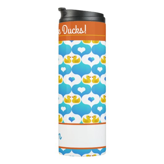 I'm Here for the Ducks Personalized Cruise Thermosbeker (Geroteerd rechts)