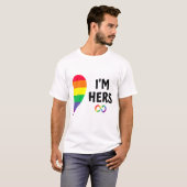 Im Hers Shes Mine Matching For Pride Lesbian Coupl T-shirt (Voorkant volledig)