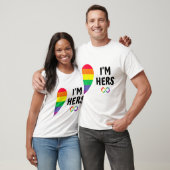 Im Hers Shes Mine Matching For Pride Lesbian Coupl T-shirt (Unisex)