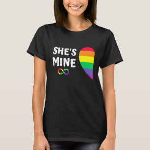 Im Hers Shes Mine Matching For Pride Lesbian Coupl T-shirt