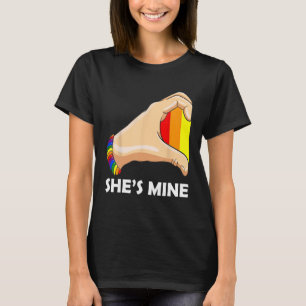 Im Hers Shes Mine Matching For Pride Lesbian Coupl T-shirt