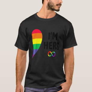 Im Hers Shes Mine Matching For Pride Lesbian Coupl T-shirt