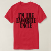 IM Het favoriete Uncle  Uncle verjaardagscadeau T-shirt (Design voorkant)