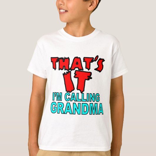 IM HET ROEPEN GRANDMA.png T-shirt (Voorkant)