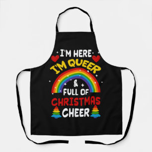 Im Hier In Queer Kerst LGBTQ Gay Pride Rainbow Schort