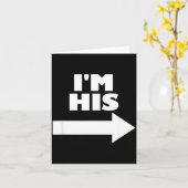 I'm His Arrow Inting Right Matching Couple I'm His Kaart (Gele Bloem)