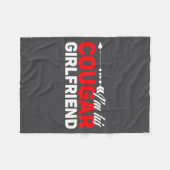 I'm His Cougar Girlfriend Funny Matching Couples Q Fleece Deken (Voorkant (Horizontaal))