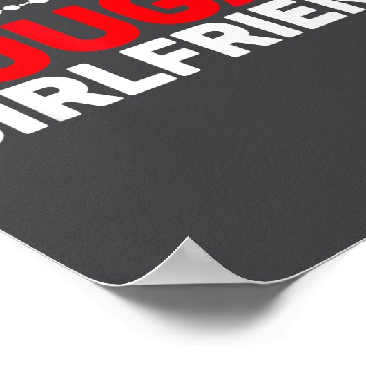 I'm His Cougar Girlfriend Funny Matching Couples Q Poster (Hoek)