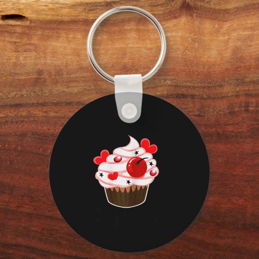 I'm His Cupcake I'm Her Studmuffin Valentine Match Sleutelhanger (Voorkant)