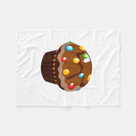 Im His Cupcake Im Her Studmuffin Valentine Matchin Fleece Deken (Voorkant (Horizontaal))