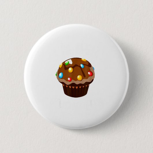 Im His Cupcake Im Her Studmuffin Valentine Matchin Ronde Button 5,7 Cm (Voorkant)