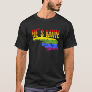 Im His Hes Mine Gay Couple Lesbian Matching Outcom T-shirt