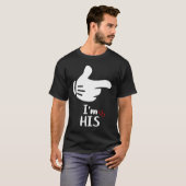 I'm His He's Mine Pair Couple  LGBTQ T-shirt (Voorkant volledig)