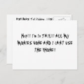 IM in borgtocht J/K Briefkaart (Voorkant / Achterkant)