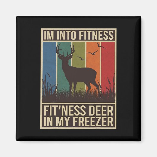 IM In Fitness Fit Ness Deer Vriezer Mannen Vrouwen Magneet (Voorkant)