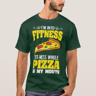Im in fitness grappige pizzafolic voor een kaasmak t-shirt