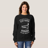 IM in Fitness Hamburger Cheeseburger Graphic Trui (Voorkant volledig)