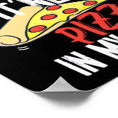 Im in fitness pizza in mijn mond grappige training poster (Hoek)