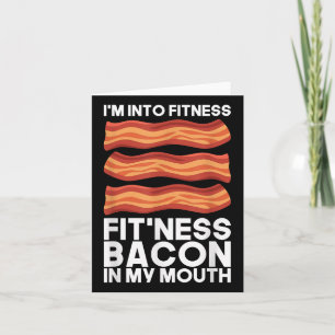 Im in fitness spek in mijn mond t Shirt bbq vlees Kaart