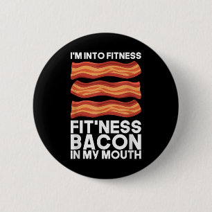 Im in fitness spek in mijn mond t Shirt bbq vlees Ronde Button 5,7 Cm