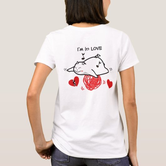 I'm in LOVE T-shirt (Achterkant)