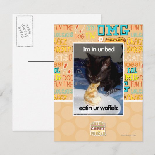 Im in ons bed briefkaart (Voorkant / Achterkant)