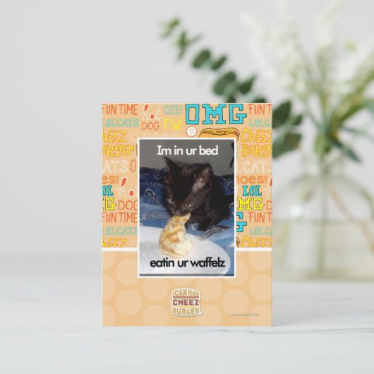 Im in ons bed briefkaart (Staand voorkant)